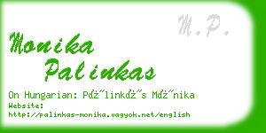 monika palinkas business card